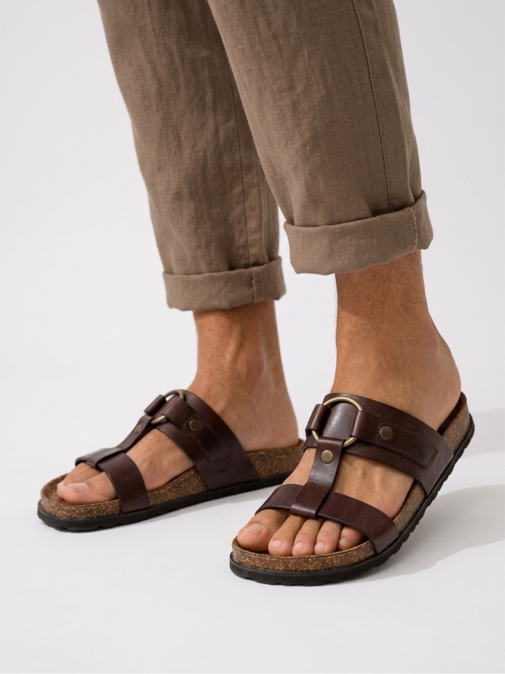 Saint Laurent Leather Sandals